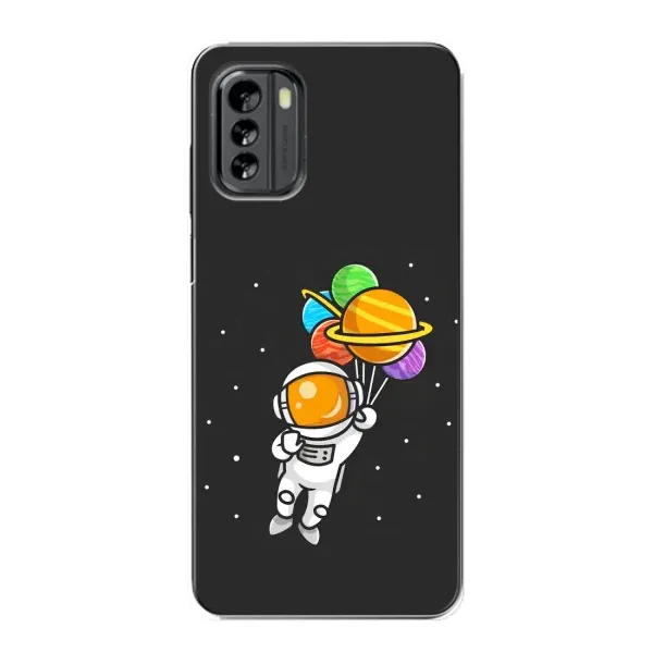 Чохол з малюнком «Космонавт з кульками» для Nokia G60 Чохол з малюнком «Космонавт з кульками» для Nokia G60