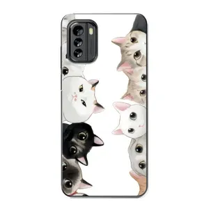 Силиконовый чехол с котиком для Nokia G60 (Коты)
