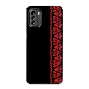 Силіконовый Чохол на Nokia G60 (Червона вишиванка)