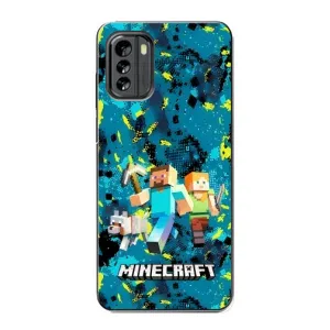 Чехлы для Nokia G60 (Персонажи Майн Крафт) (Майнкрафт)