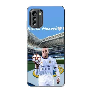 Чехол (TPU) с Футболистом на Nokia G60 (Mbappe Real)