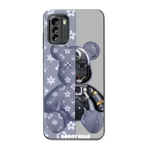 Силиконовый чехол для Nokia G60 (Медведь Louis Vuitton)