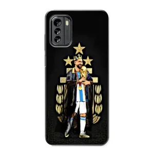 Чехлы Лео Месси Аргентина для Nokia G60 (Месси король)