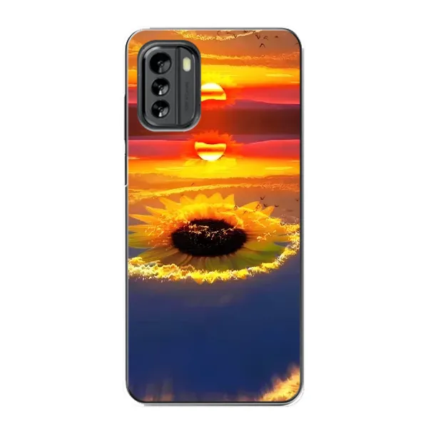 Чехол с рисунком «Небо подсолнух» для Nokia G60