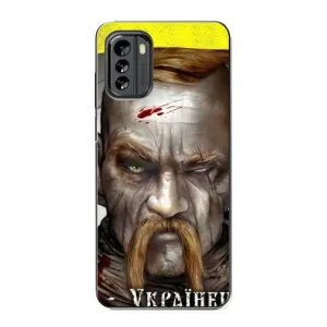 Чехол с картинкой (Патриотический КОЗАК) на Nokia G60 (Одноглазый Козак)