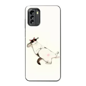Чехол на тематику: Коты для Nokia G60 (Отдых)