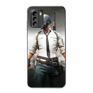 Силиконовый чехол с картинкой "Герой Pubg" на Nokia G60 (Пабг)