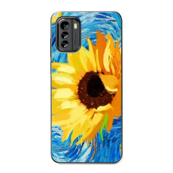 Чехол с рисунком «Подсолнух цветок» для Nokia G60