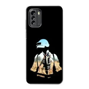 Силиконовый чехол с картинкой "Герой Pubg" на Nokia G60 (Пубг мен)