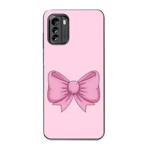 Чохол банти для Nokia G60 (Рожевий бантик)