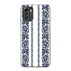 Силіконовый Чохол на Nokia G60 з картинкой Вишиванки (Синя вишиванка)