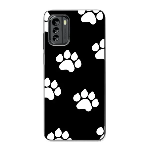 Чехол с рисунком «Следы собак» для Nokia G60