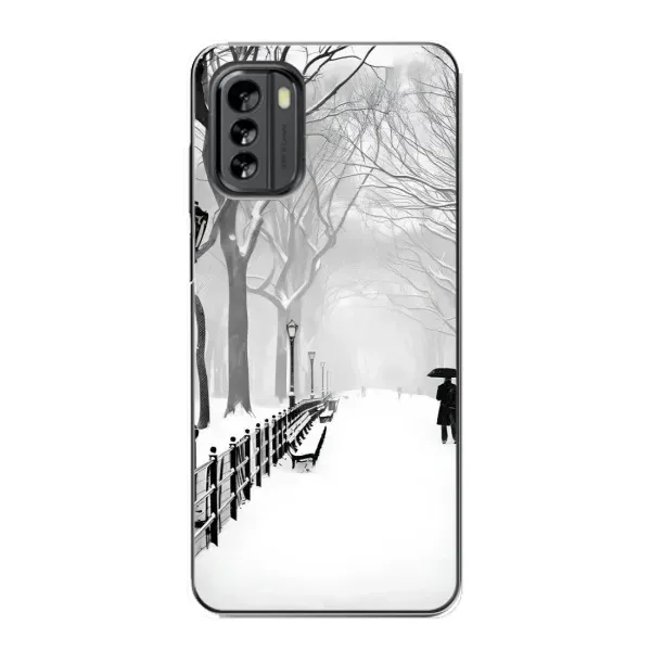 Чехол с рисунком «Снегом замело» для Nokia G60