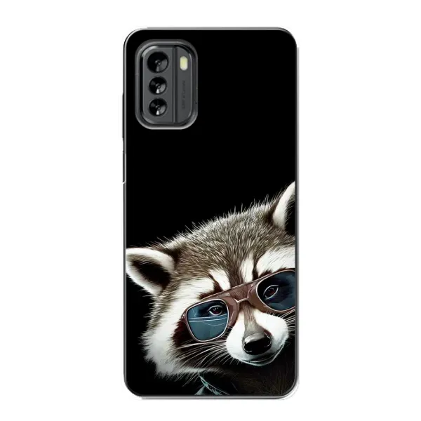 Чехол с рисунком «Стильный Енот» для Nokia G60 Чехол с рисунком «Стильный Енот» для Nokia G60