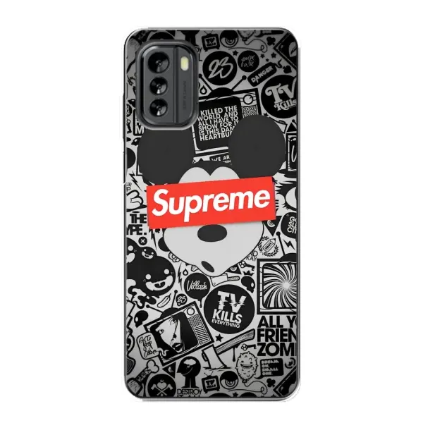 Чехол с рисунком «Supreme Маус» для Nokia G60 Чехол с рисунком «Supreme Маус» для Nokia G60