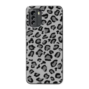 Чехол с леопардовым принтом на Nokia G60 (Темный леопрад)