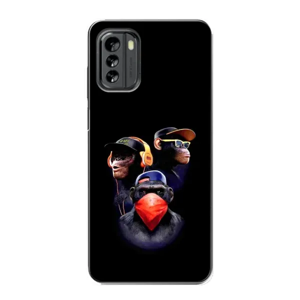Чехол с рисунком «Три обезьяны» для Nokia G60 Чехол с рисунком «Три обезьяны» для Nokia G60
