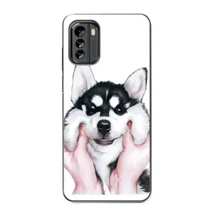 Бампер для Nokia G60 с картинкой "Песики" (Собака Хаски)