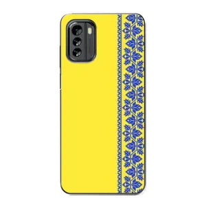 Силіконовый Чохол на Nokia G60 (Вишиванка на жовтому фоні)
