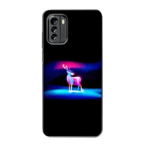 Силіконовий бампер з картинкою звірів для Nokia G60 (Яскравий олень)