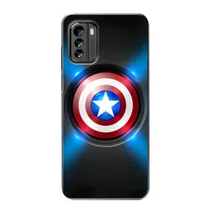 Чехол с Щитом Капитана Америки на Nokia G60 (Яркий Щит Капитана)