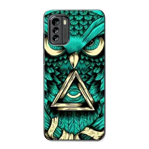 Чехлы с принтом СОВЫ для Nokia G60 (Зеленая сова)