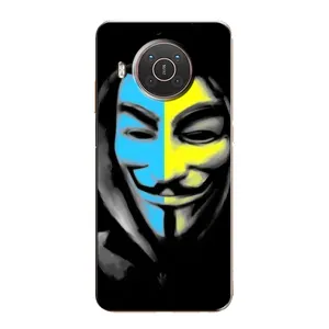 Чехол с Украинской символикой на Нокиа X10 (Анонимус патриот)