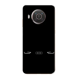 Силиконовый бампер с картинкой машины на Nokia X10 (Силует Audi)