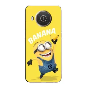 Мультяшный принт на Чехол для Нокиа X10 (Banana)