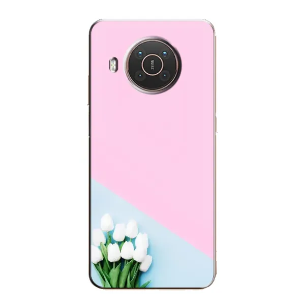 Чехол с рисунком «Белые тюльпаны» для Nokia X10 Чехол с рисунком «Белые тюльпаны» для Nokia X10