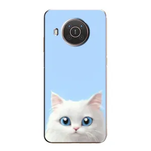 Чехол на тематику: Коты для Nokia X10 (Белый кот)