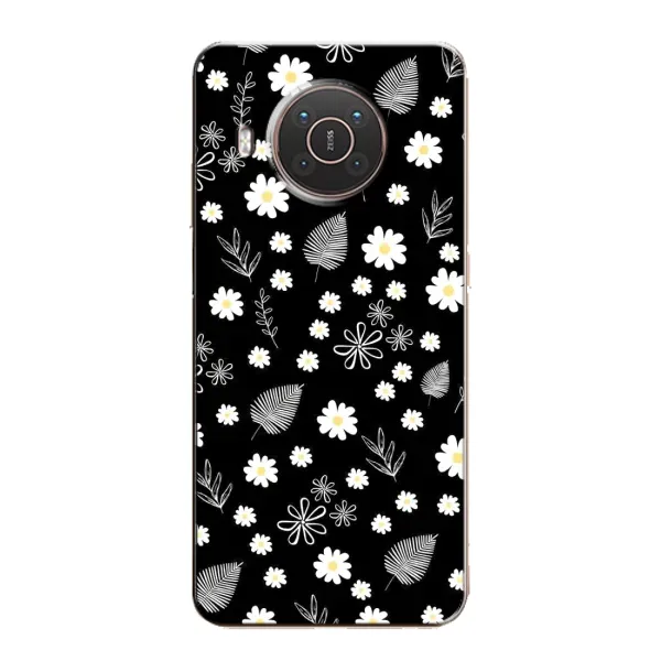 Чехол с рисунком «цветение на чорном» для Nokia X10 Чехол с рисунком «цветение на чорном» для Nokia X10