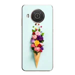 Чехлы с тематикой "ЦВЕТЫ" на Nokia X10 (Цветок-мороженное)