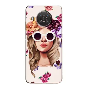 Чехол с картинкой Модные Девчонки Nokia X10 (Девушка в очках)