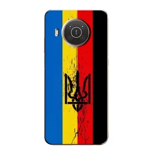 Чехлы УПА (Красно-Чёрный) на Nokia X10 (Флаг УПА)