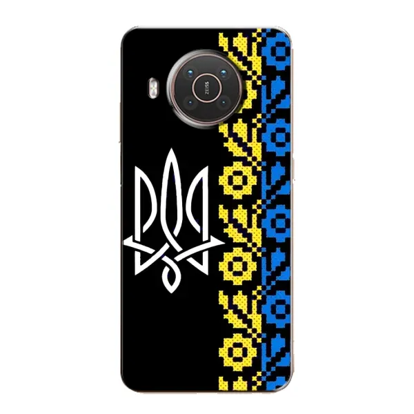 Чехол с рисунком «Герб и вышыванка» для Nokia X10 Чехол с рисунком «Герб и вышыванка» для Nokia X10