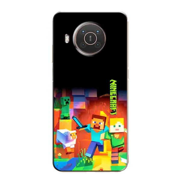 Чехол с рисунком «Герой Майнкрафт» для Nokia X10 Чехол с рисунком «Герой Майнкрафт» для Nokia X10