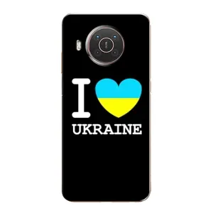 Чехол с Украинской символикой на Нокиа X10 (I Love Ukraine)