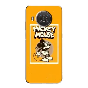 Чехлы с принтом Микки Маус на Nokia X10 (Испуганный Микки)