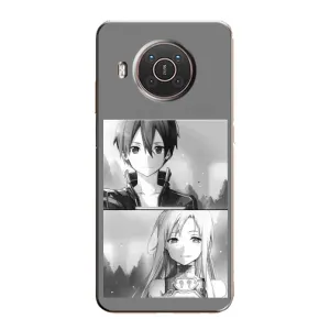 Чехол с персонажами АНИМЕ на Nokia X10 (Кирито-Асуна)