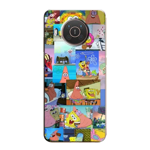 Чехол с рисунком «Комиксы Спанч Боб» для Nokia X10 Чехол с рисунком «Комиксы Спанч Боб» для Nokia X10