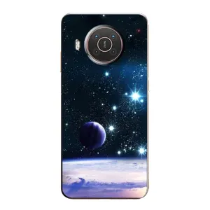 Чехол (ТПУ) с планетами на Nokia X10 (Космический вид)