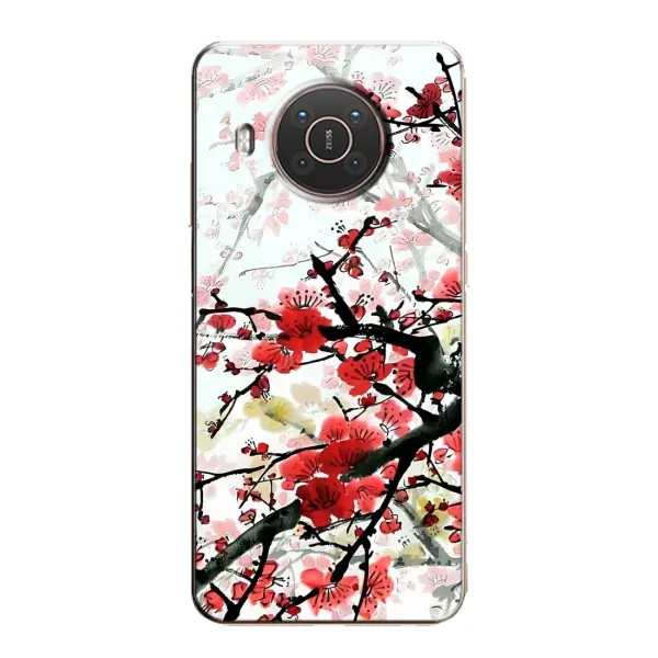 Чехол с рисунком «Красивая Сакура» для Nokia X10 Чехол с рисунком «Красивая Сакура» для Nokia X10