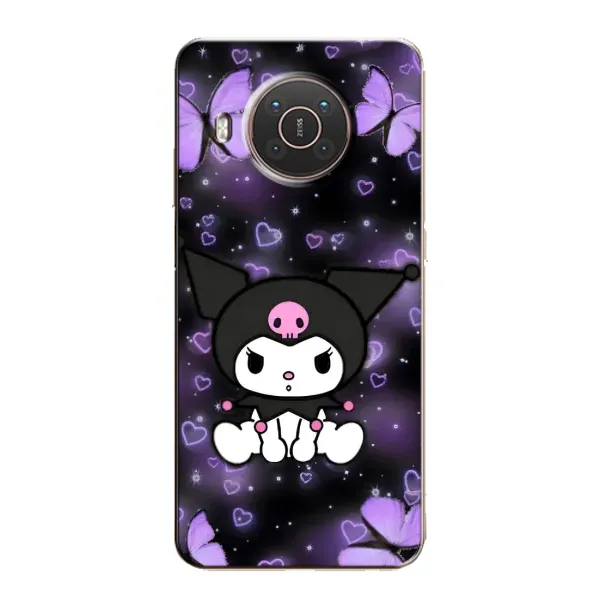 Чехол с рисунком «Куроми на черном» для Nokia X10