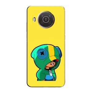 Чехол Бравл Старс для Nokia X10 (Леон (LEON))