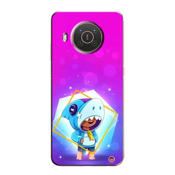 Чехол с рисунком «Леон в костюме Акулы» для Nokia X10