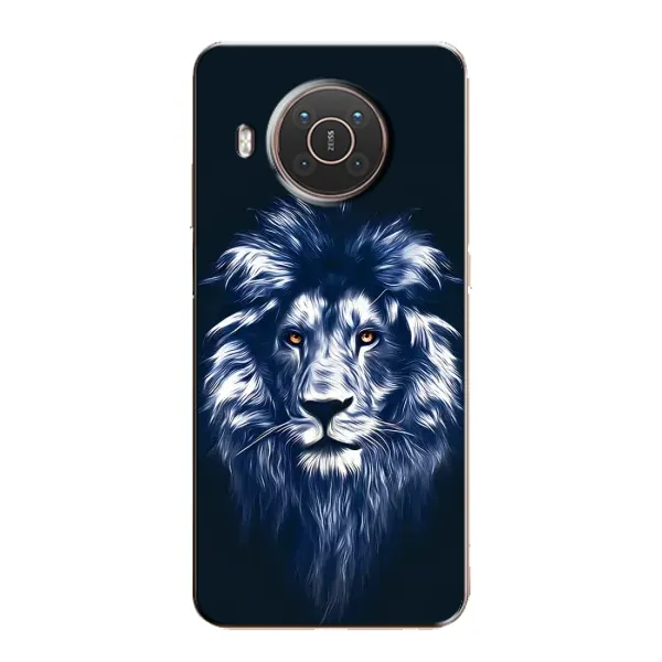 Чехол с рисунком «Лев - синий» для Nokia X10 Чехол с рисунком «Лев - синий» для Nokia X10