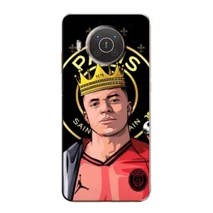 Чехол (TPU) с Футболистом на Nokia X10 (Mbappe King)
