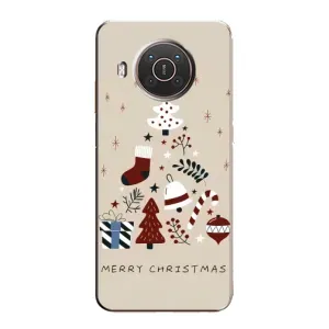 Чехол Санта Клаус для Nokia X10 (Merry Christmas)