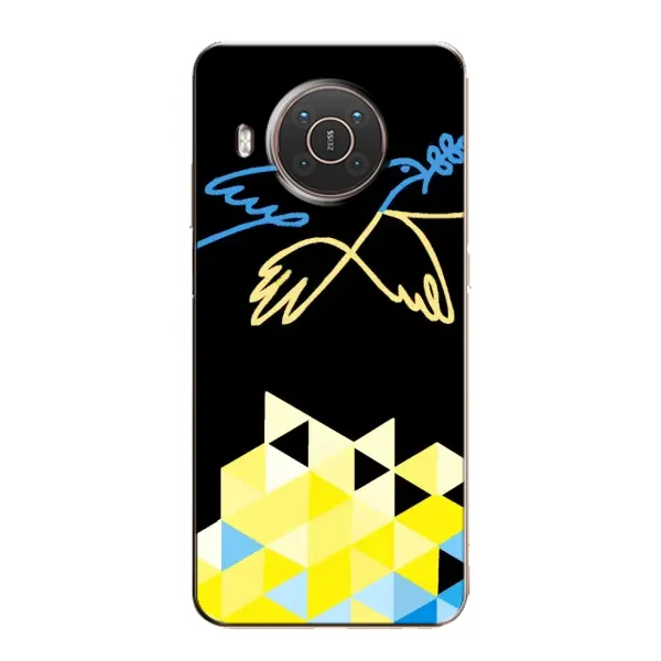 Чехол с рисунком «Мир для Украины» для Nokia X10 Чехол с рисунком «Мир для Украины» для Nokia X10